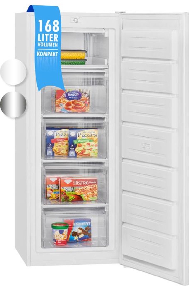 Bomann GS 7340 Vrieskast - 168 Liter - 4 Sterren - 40 dB - Wit