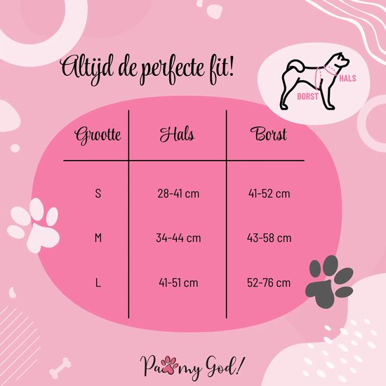 Harnais Souple Pour Chien - Bleu - Pattes - You are my Universe - Paw My God! - Taille M