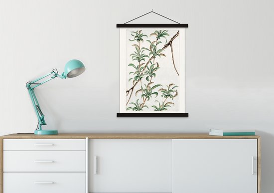 Affiche scolaire - Jungle - Japonaise - Vintage - 90x120 cm - Lattes noires