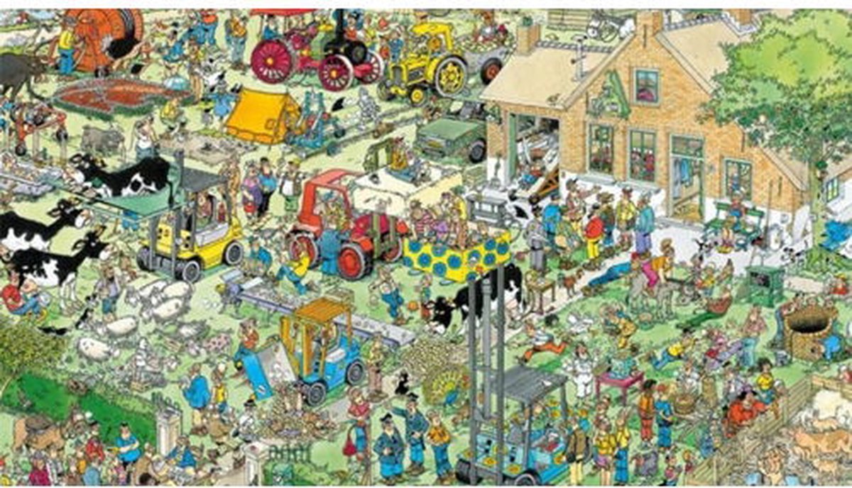 Jan van Haasteren - De Sluizen - 1000 stukjes puzzel - Legpuzzel — afbeelding 11