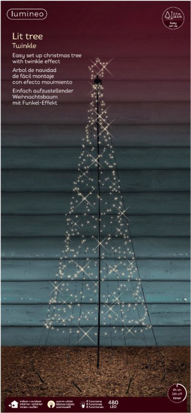 Kersthangertje kerstboom met ster en pot