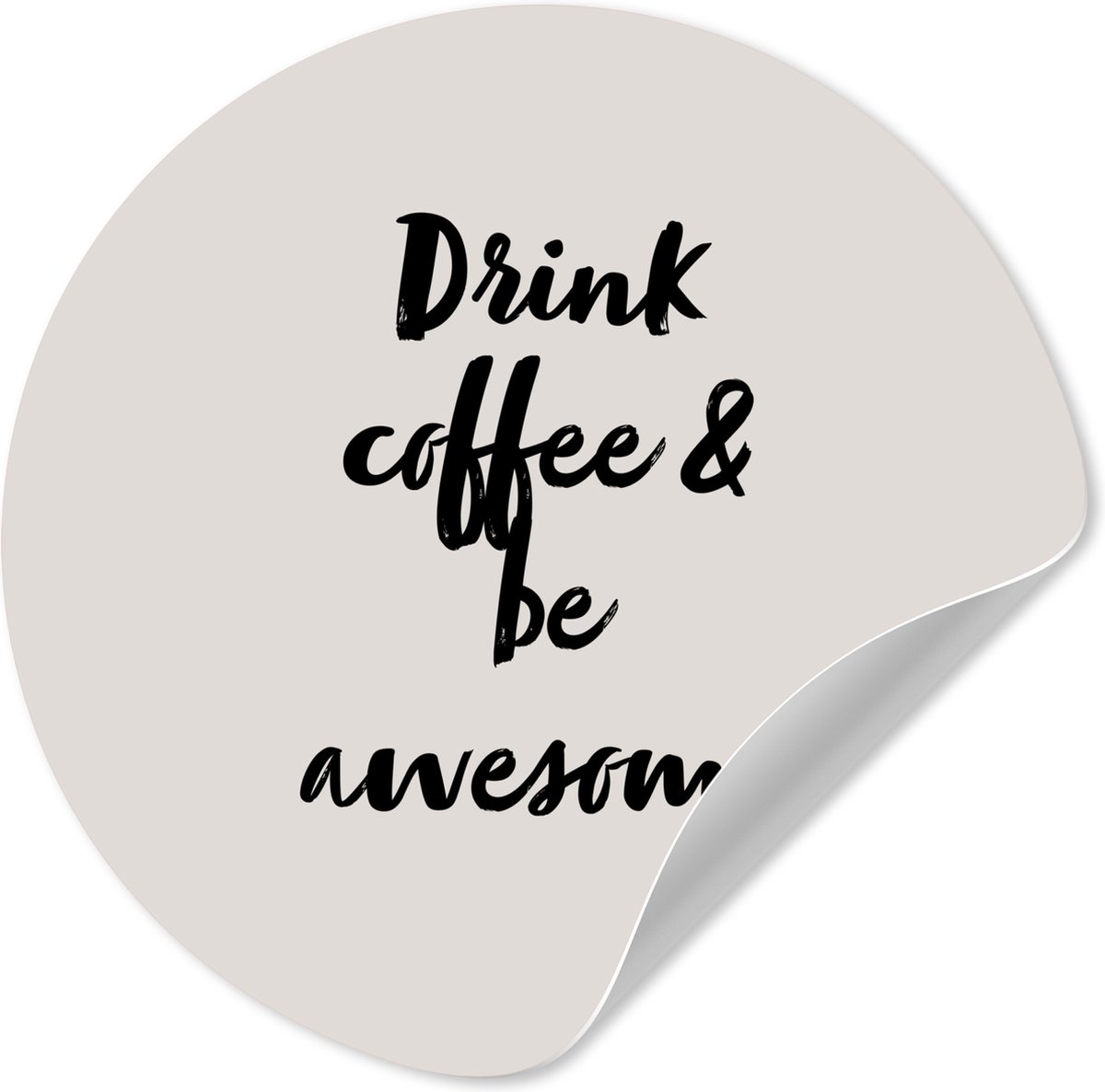 WallCircle® - Behangcirkel 30x30 cm - Muurstickers Inductie beschermer - Kookplaat - Quote