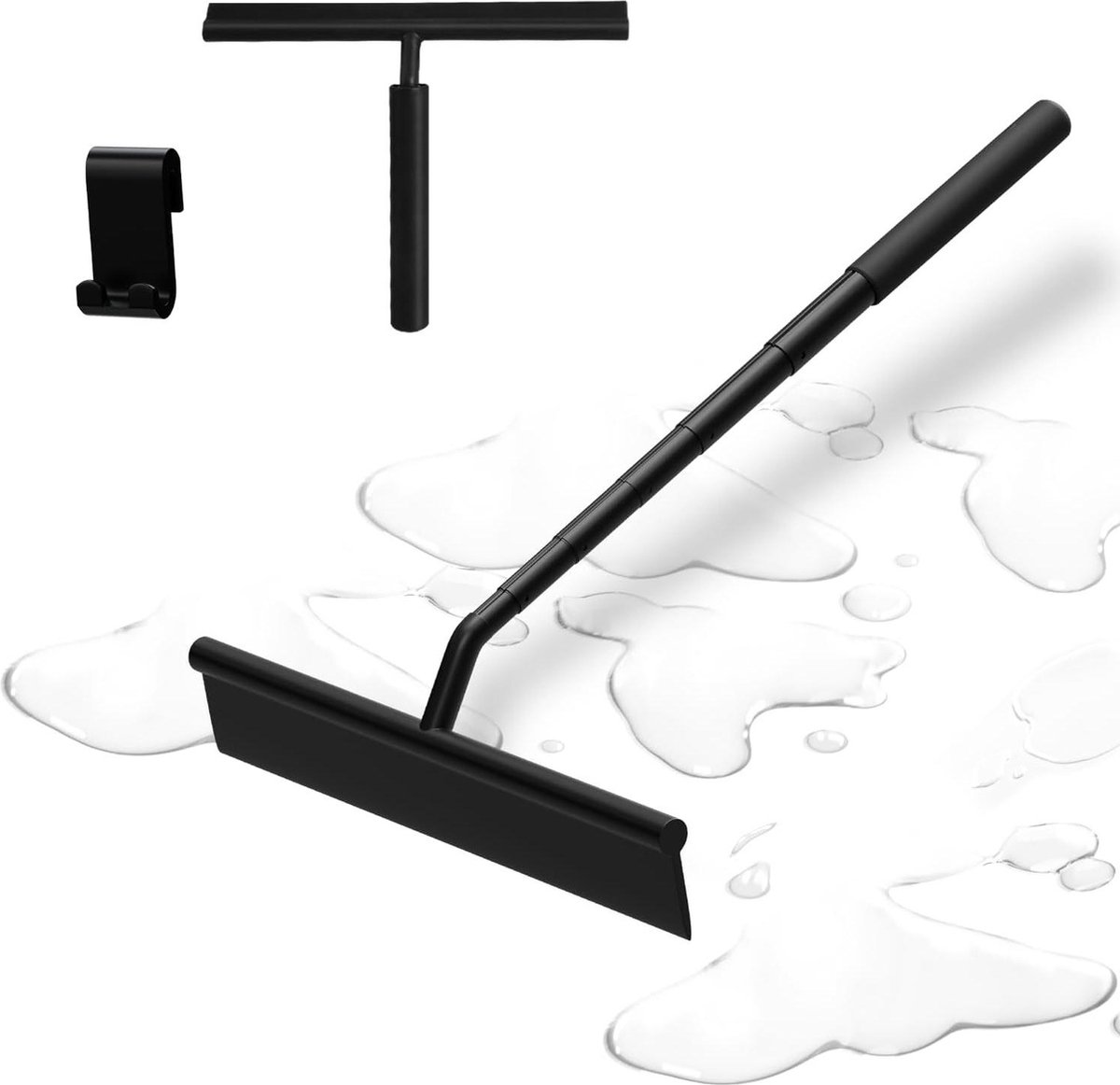 HOLAHOLA Douchewisser Uittrekbaar 23,5-97cm - Siliconen Watertrekker Voor Ramen & Douchedeuren