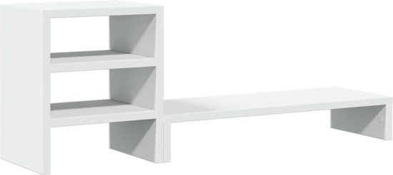 vidaXL Monitorstandaard met lades 100x27x15 cm hout artisanaal eiken, monitorverhoger, monitor standaard, bureau organiser, bureauorganiser