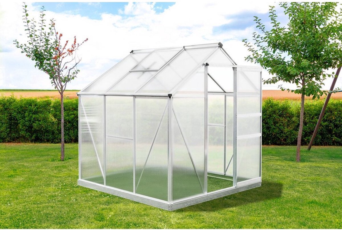 Westmann Tuinkas Flora 66 - 192 x 192 x 201 cm - Zilver