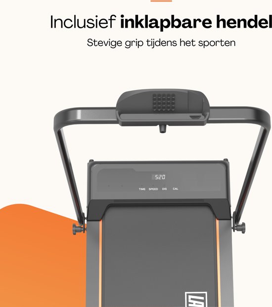 LaCardia Elektrische loopband - 1-10 km/u - Inklapbare Wandelband - Inclusief Afstandsbediening - Walking Pad & Treadmill - Walkdesk voor Thuis