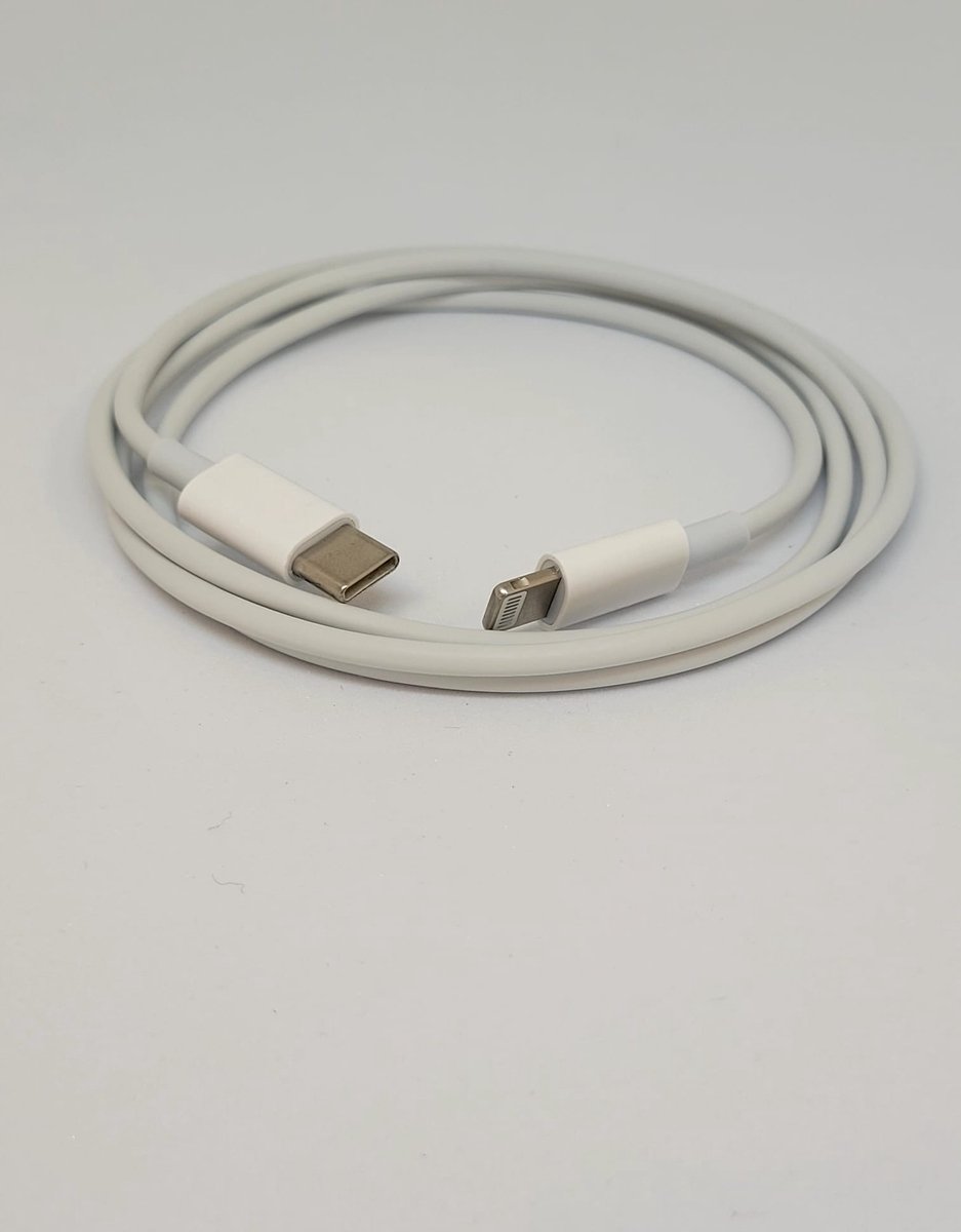 Jumada's - Type C naar Lightning kabel 1 meter Wit