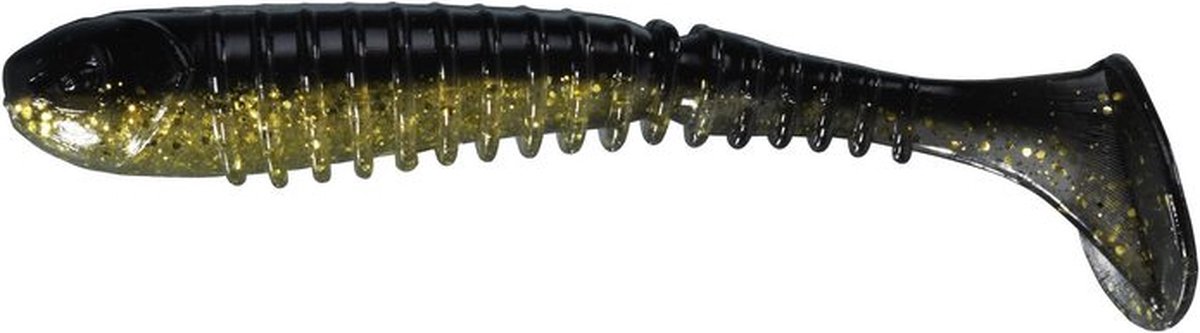 Berkley 3.5 Flex Rib Shad Clear Gold Black 9cm