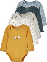 Vertbaudet Lot de 5 bodies manches longues bébé emmanchure US