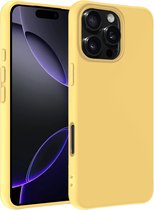 Coque adaptée pour iPhone 16 Pro Coque en Siliconen – Coque adaptée pour iPhone 16 Pro Case Cover Case – Jaune