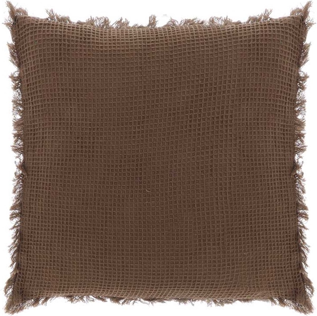 Unique Living D- Unique Living - Kussen Canar 45x45cm Coconut bruin