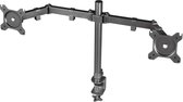 Bol.com Verstelbare Dual Monitor Arm voor Twee Monitoren tot 32 inch - Dubbele Monitorbevestiging tot 16 kg - Zwart aanbieding