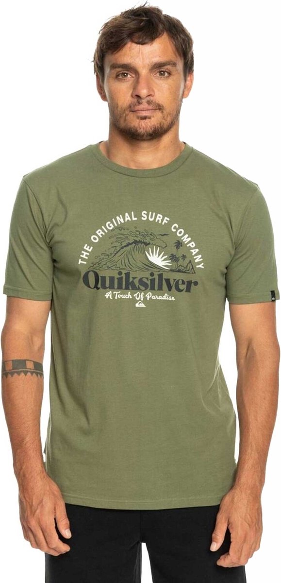 Quiksilver Sunset Wave Heren T-short Eqyzt07277-gph0 Kleur Groen