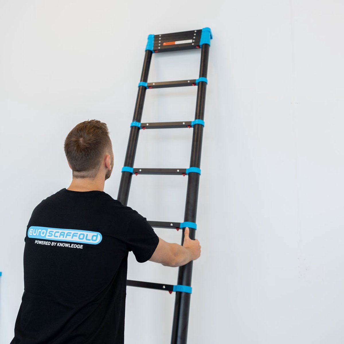 Telescoopladder Eurostairs | Vouwladder 4,1 meter | 14 treden met softclose – foto 7