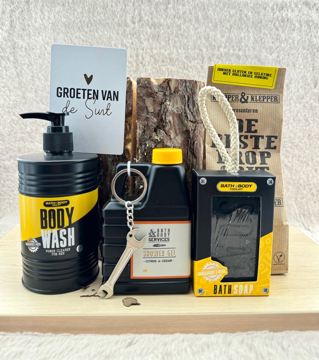 Goedkoopste Sinterklaas Heren •Cadeaupakket Wood• - Cadeau voor Mannen - Perfect Gifts