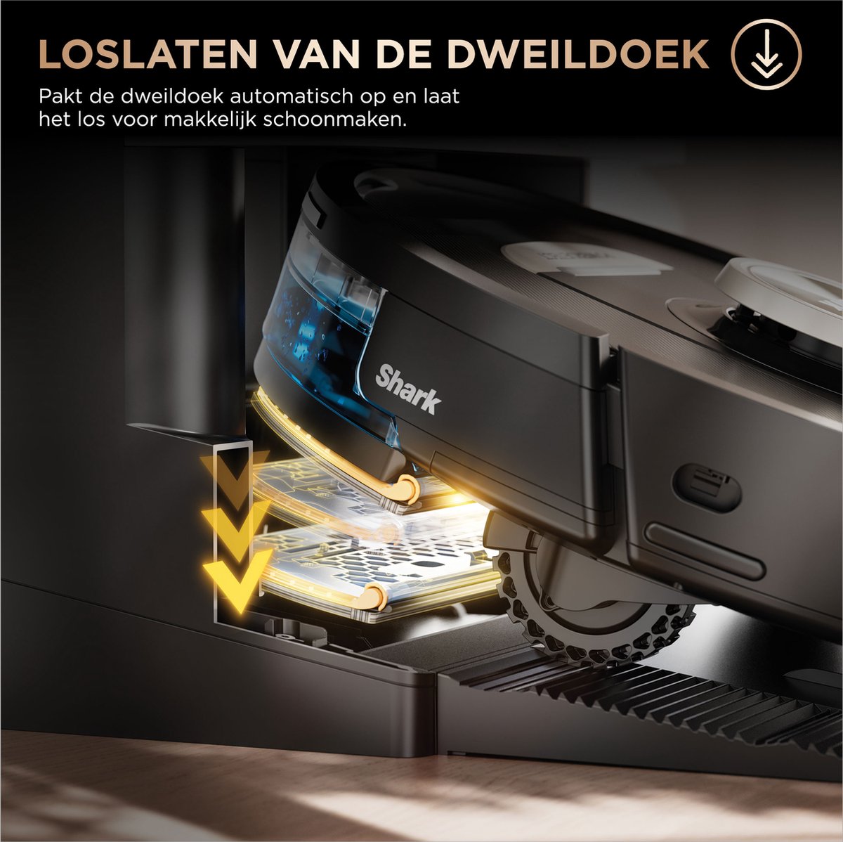 Shark PowerDetect NeverTouch Pro - 2-in-1 Robotstofzuiger met Dweilfunctie en Leeg/Laadstation - Vult én Leegt zelf Schoon/Vuil Water - RV2800ZEEU — afbeelding 7