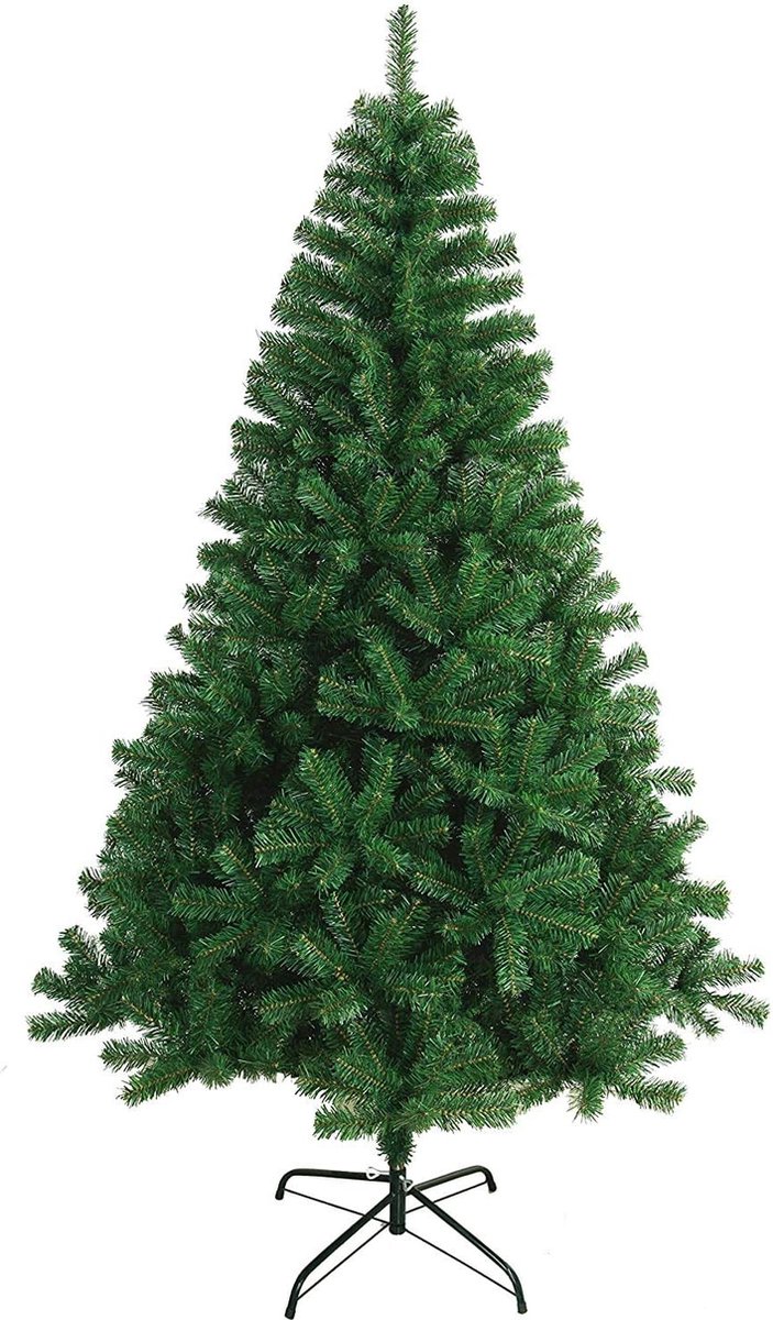 Elegante Donkergroene Kunstkerstboom Met Metalen Standaard - Beschikbaar In 150 CM Tot 240 CM