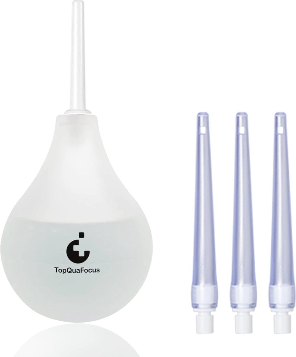 Klysma Lamp Kit - Anale en Vaginale Douche met 4 Vervangbare Tips - Siliconen Klysmabollen voor Veilig en Comfortabel Gebruik