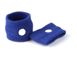 CHPN - Anti Wagenziek Bandjes - Polsbandjes tegen autoziekte - Wagenziek - Anti misselijkheid - Autovakantie - Universeel - Blauw - 1 paar