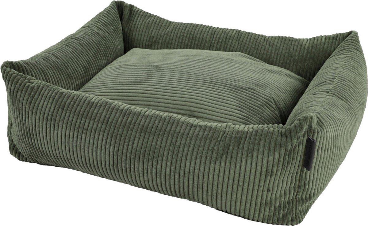 Wooff Cocoon Rib Olijfgroen - Hondenmand - 70x60x20 cm