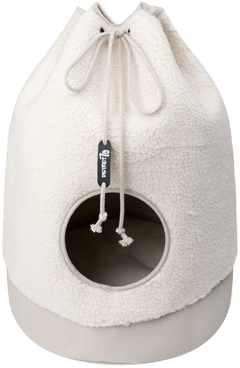 District 70 Teddy - Kattenhuis - Polyester - Beige - 45x45x60 cm