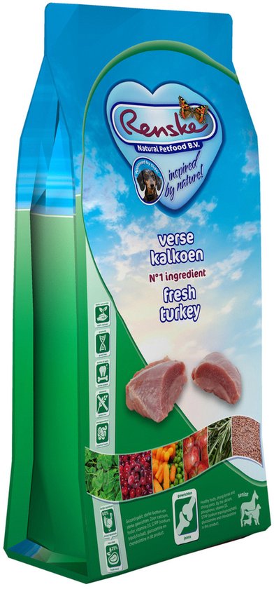 Renske Super Premium Senior Kalkoen Graanvrij Hypoallergeen 12 kg