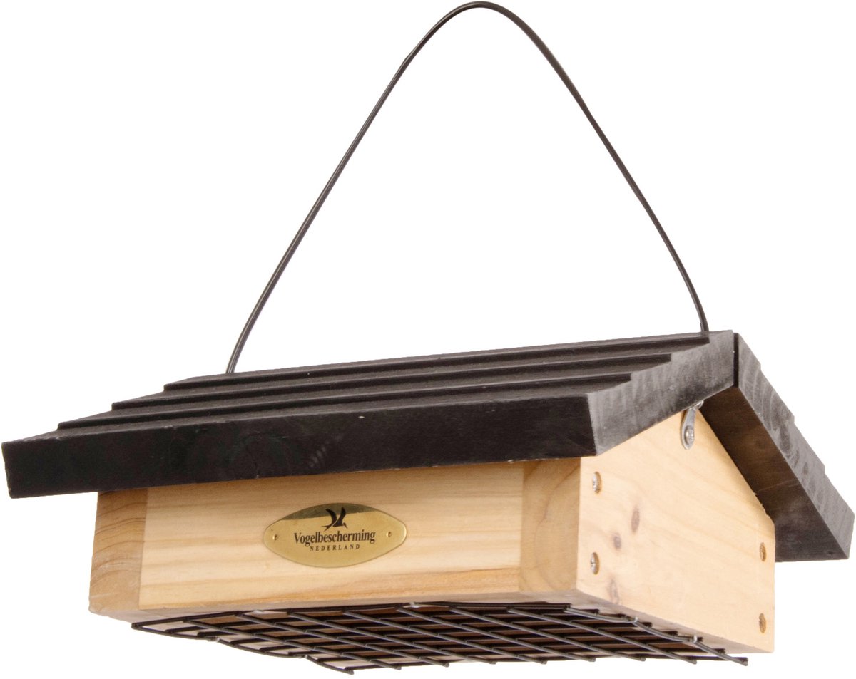 Wildbird Vetblokhouder Odense - Voersilo - 23x22x10 cm Zwart
