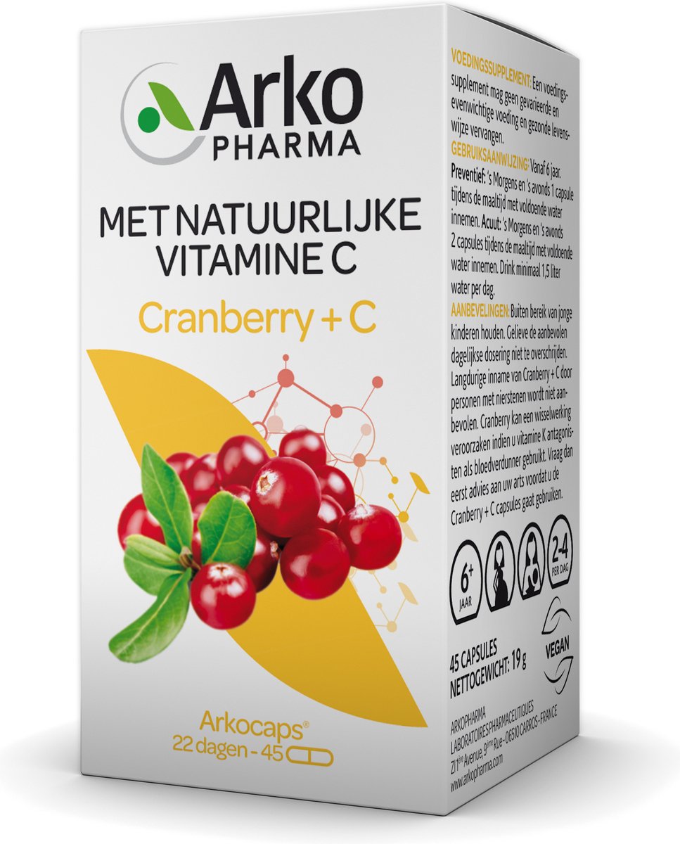 Goedkoopste Arkocaps Cranberry C - 45 Capsules - Vitaminen