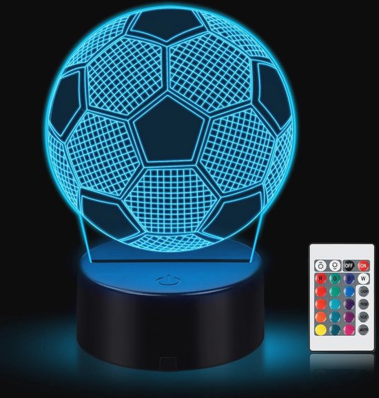 3D LED Nachtlampe Mit 7 Farben - Touch Bedienung, Optische Illusion Für Schlafzimmer Deko