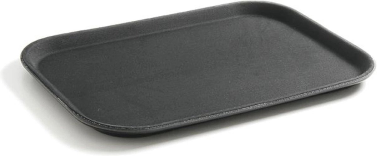 HENDI Rechthoekig dienblad – antislip rubberen laag – schokbestendig – 255x355 mm – zwart