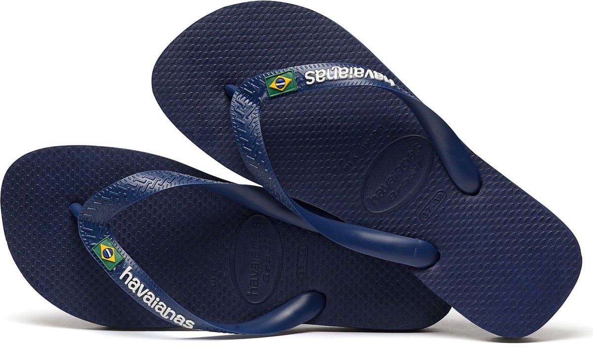 Havaianas Brasil logo Slippers - Navy