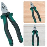 Combinatietang 160 mm - Professionele Kwaliteit - Chroom Vanadium Staal - Geharde Snijvlakken (HRC 60-64) - Lengte 180 mm - Mat Vernikkeld Oppervlak - Afglijdbeveiliging - Voor de Professional