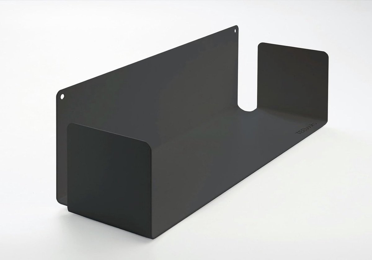 Goodivery ® Stijlvolle Zwevende Wandplank van Staal - Grijs - 60 x 15 x 15 cm