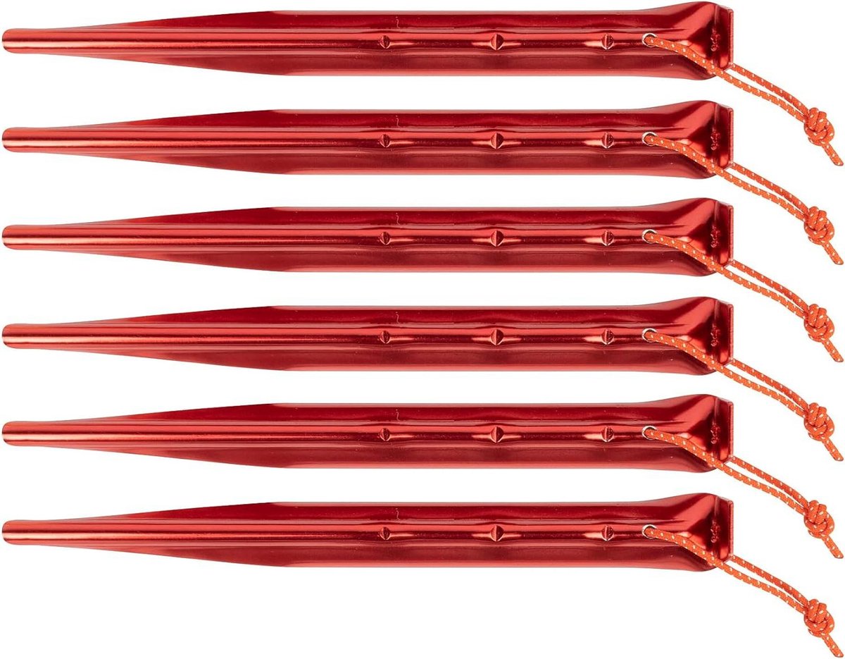 Allround 19 cm Tentharingen Aluminium V-profiel Rood 6 stuks