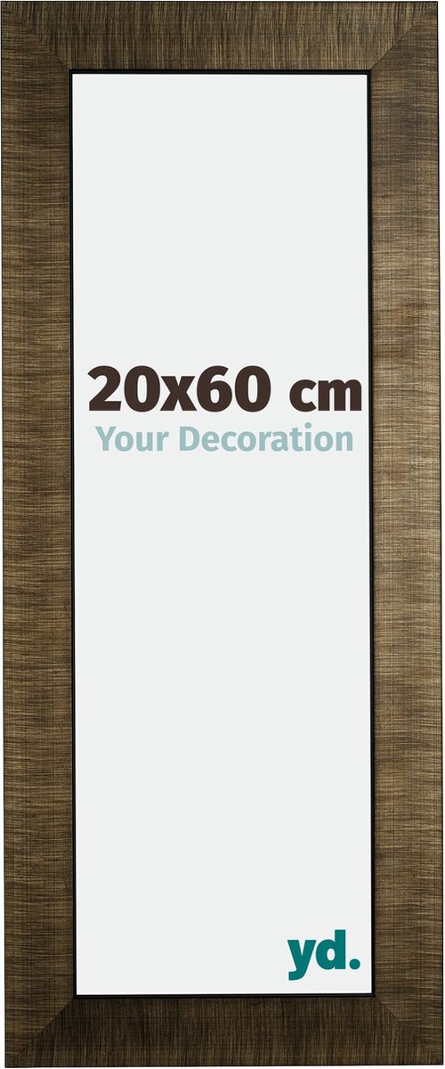 Your Decoration - Fotolijst 20x60 cm - Hout - Champagne Geborsteld - Leeds