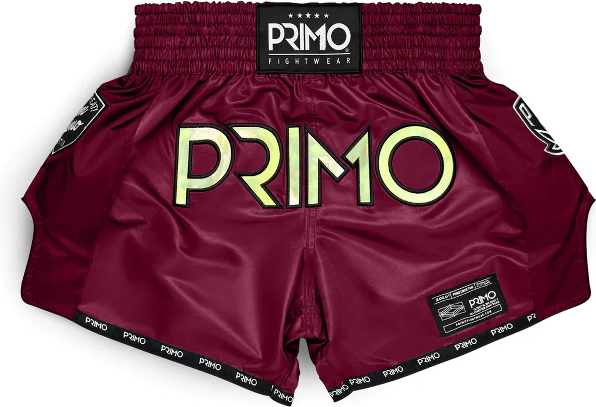 Primo Muay Thai Shorts - Hologram Series - Valor Red - donkerrood L