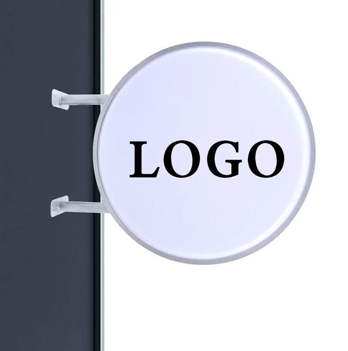 Tumex - Reclamebord LED - Uithangbord - Winkelbord - 50cm Dubbelzijdig - Acryl Lampenkap - Waterdicht IP65 - Voor Jouw Logo