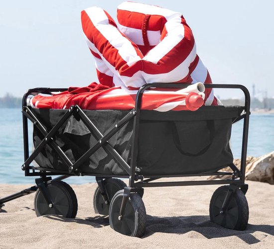 Opvouwbare bolderkar voor transport tot 100 kg - Offroad handkar voor strand, park en tuin van MaxxGarden — afbeelding 2