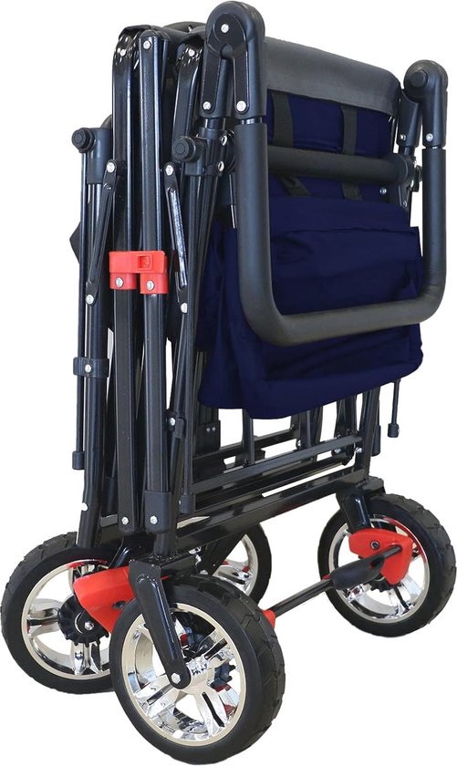 Opvouwbare Bolderkar met Dak en Remsysteem - Handwagen voor Kinderen, Ideaal voor Kamperen en Vrijetijdsactiviteiten van Sekey — afbeelding 4