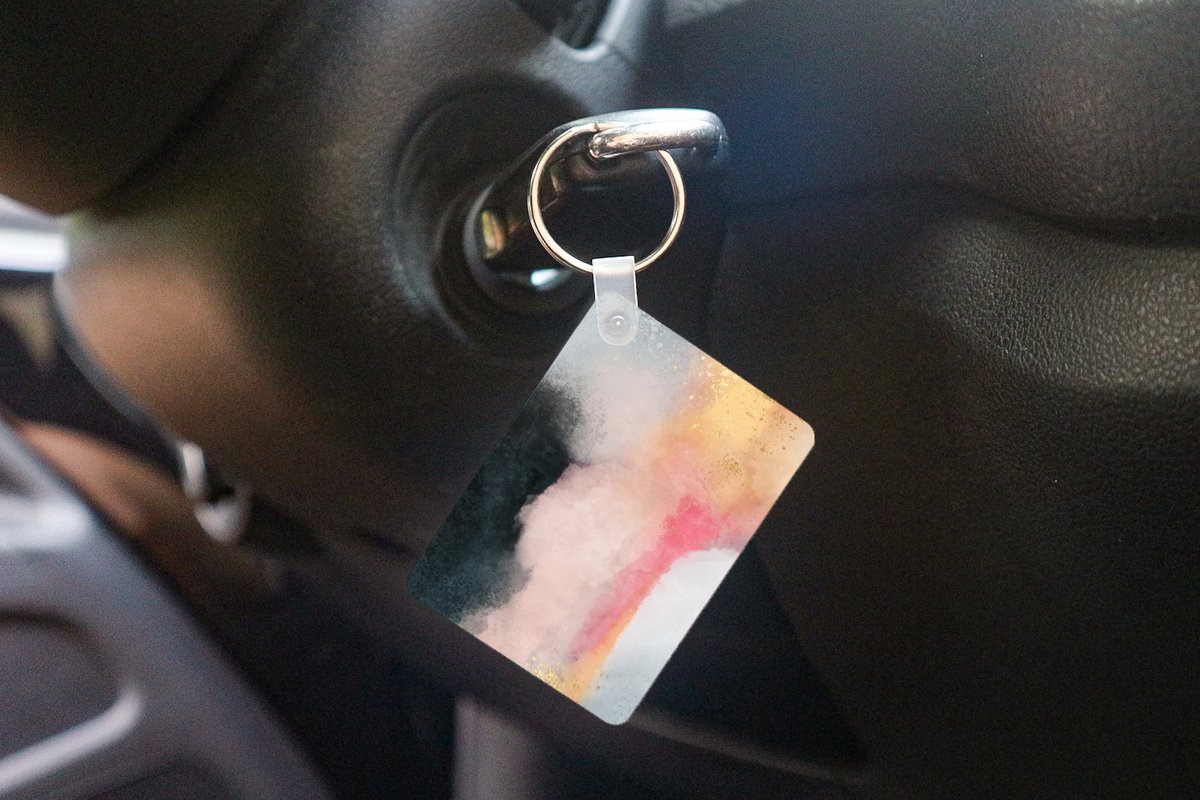 Sleutelhanger - Verf - Abstract - Design - Uitdeelcadeautjes - Plastic