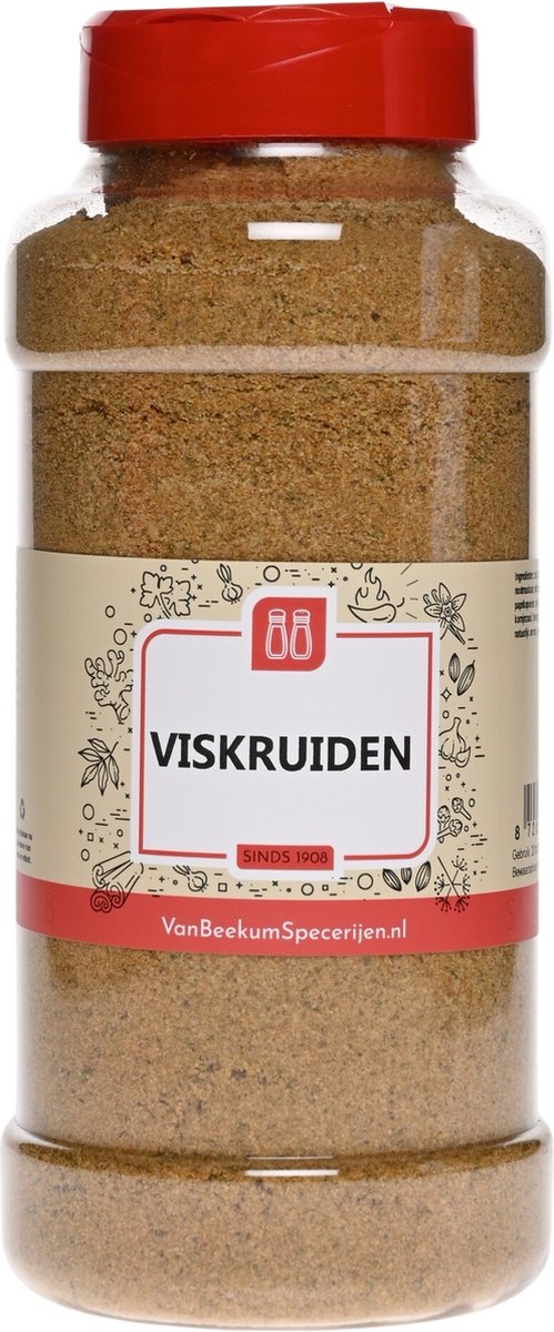 Goedkoopste Van Beekum Specerijen - Viskruiden - Strooibus 750 gram