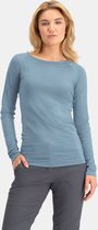 NOMAD® Pure Merino Longsleeve Dames | Lichtblauw | M | Lange Mouw Thermoshirt | 100% Merinowol
