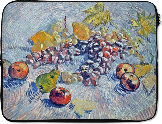 Housse ordinateur 15 pouces 38x29 cm - Vincent van Gogh 2 - Housse Macbook & Laptop Grapes, citrons, poires et pommes - Peinture de Vincent van Gogh - Housse ordinateur portable avec photo