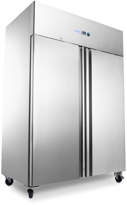 Maxima Koelkast 1400 L 6 Verstelbare Roosters (2/1 GN) op Wielen Roestvrijstaal