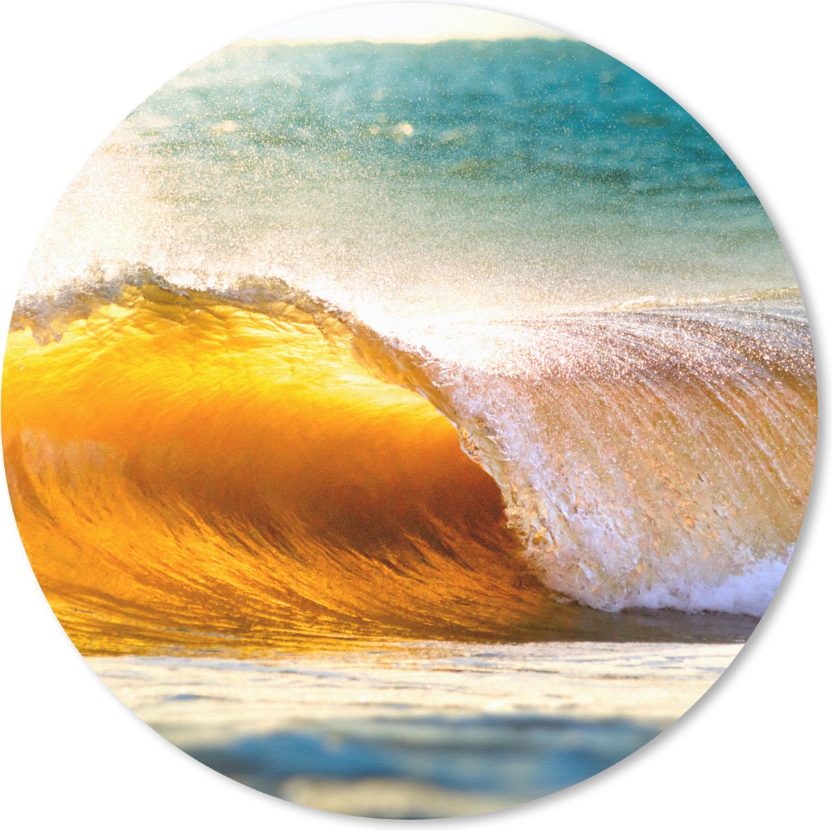 Muismat rond 50x50 cm - Mousepad Golf - Water - Zee - Ronde muismatten