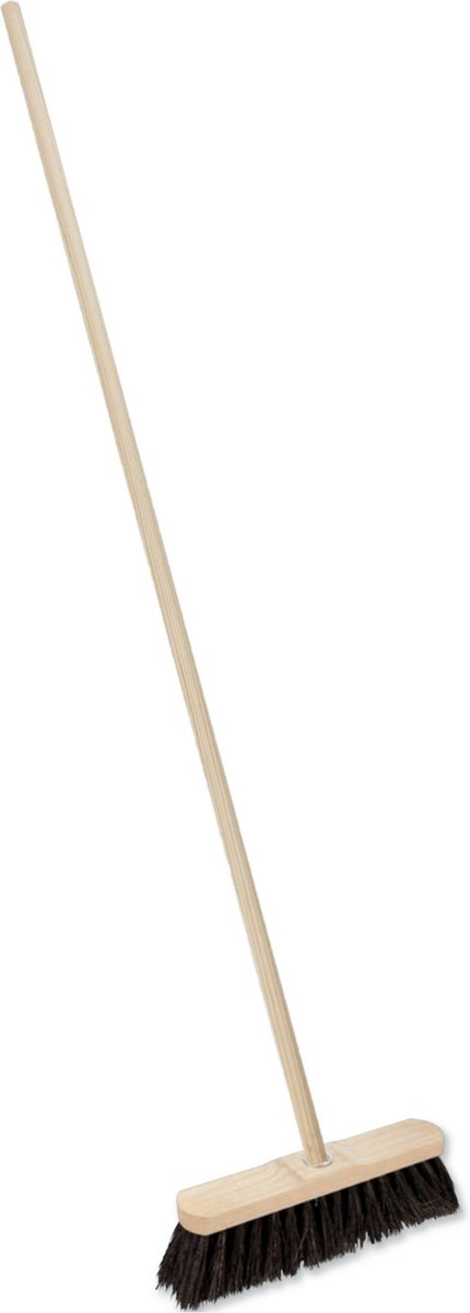 Buemag Straatbezem Aranga voor buiten - Kop 29 cm - zwart - Houten steel 140 cm - schroefdraad van Buemag — afbeelding 5