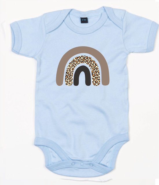 Bébé Romper Rainbow - 12-18 mois - Dusty Blue - Barboteuses pour bébé avec imprimé