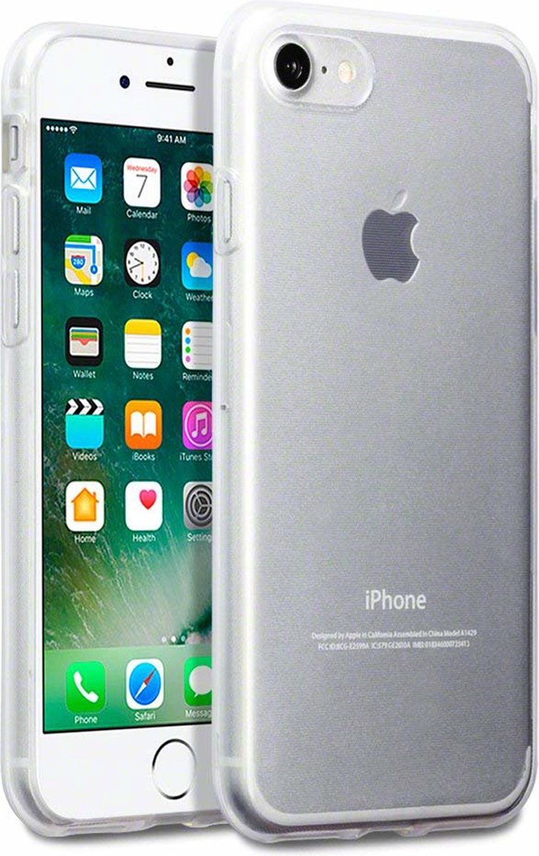 MobyDefend Hoesje - Geschikt voor Apple iPhone SE (2020/2022) / iPhone 7 / iPhone 8 - Transparante TPU Backcover - Volledig Doorzichtig