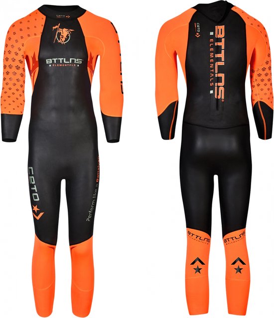 Foto: Bttlns schoolslag wetsuit zwempak wetsuit openwater wetsuit wetsuit lange mouw heren ceto 1 0 ml