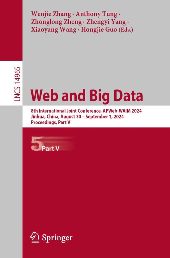 Springer Nature Proceedings Computer Science 5 - Web and Big ... - cover